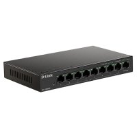 D-Link DES-1009MP/ 8x100Mb/ 1G/ 8PoE+ 117W